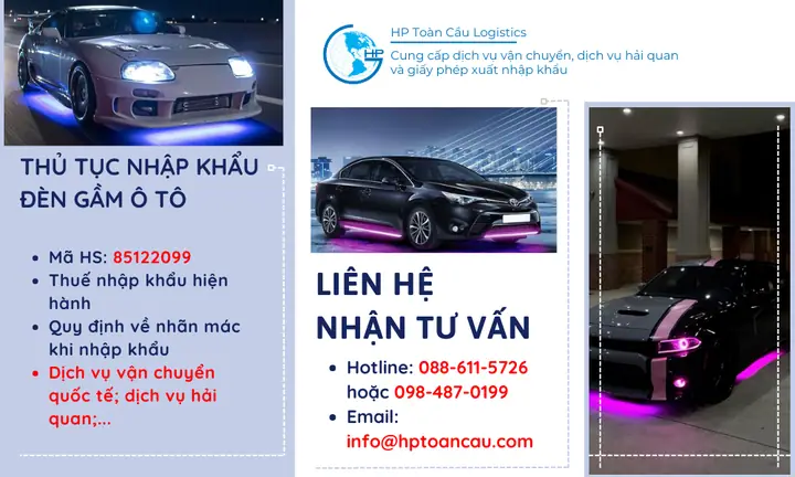 Thủ Tục Nhập Khẩu Đèn Gầm Ô Tô 2025