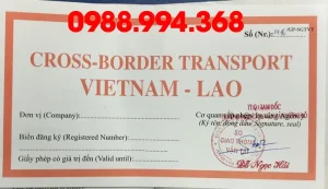 Giấy Phép Vận Tải Việt Nam – Lào Là Gì?