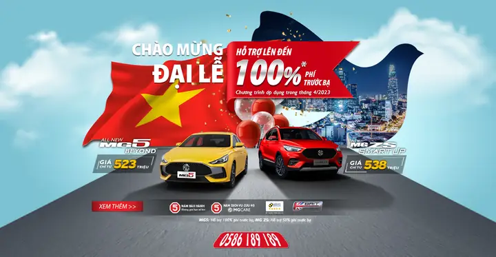 Lời Đầu Tiên Mg Đông Sài Gòn Xin Phép Được Thông Tin Chương Trình Khuyến Mãi Tháng 4 Đến Quý Khách Hàng: Hỗ Trợ 100% Phí Trước Bạ Khi Mua Mg5, 50% Phí Trước Bạ Khi Mua Mg Zs.chương Trình Áp Dụng Đến Hết 30/04/2023