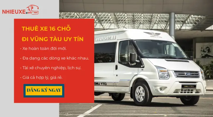 Cho Thuê Xe 16 Chỗ Đi Vũng Tàu