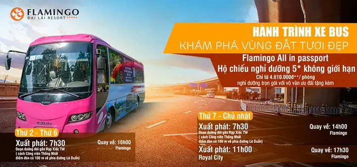 Báo Giá Cho Thuê Xe Đi Flamingo Đại Lải