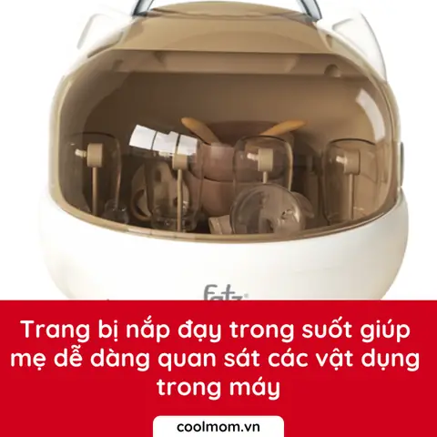 Thiết Kế Của Máy Úp Bình Sữa Và Tiệt Trùng Sấy Khô Uvc Fatzbaby Tidy 1 Fb4268wm: