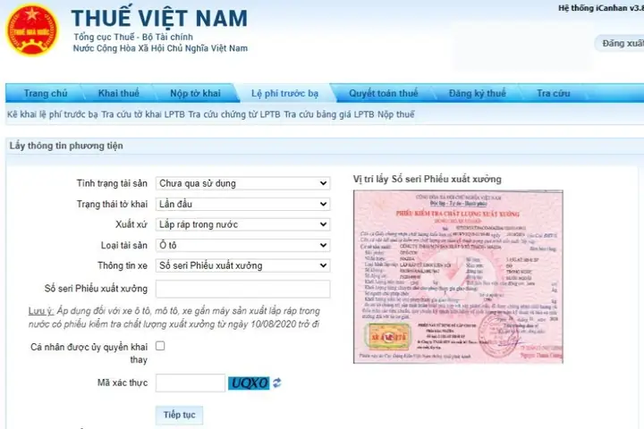 Hướng Dẫn Quy Trình Đóng Thuế Trước Bạ Online