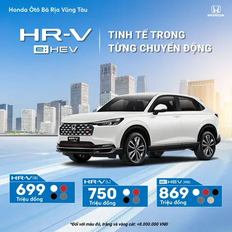 Sẵn Sàng Cho Một Kỷ Nguyên Mới Của Công Nghệ Và Phong Cách!honda Chính Thức Giới Thiệu Hr-v Hybrid Hoàn Toàn Mới – Sự Kết Hợp Hoàn Hảo Giữa Thiết Kế Thể Thao, Công Nghệ Tiên Tiến Và Khả Năng Tiết Kiệm Nhiên Liệu Vượt Trội!