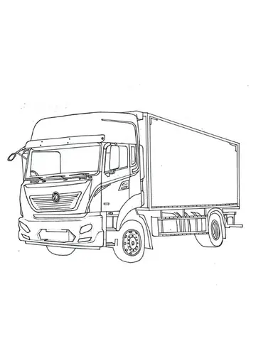 Tranh Tô Màu Xe Tải