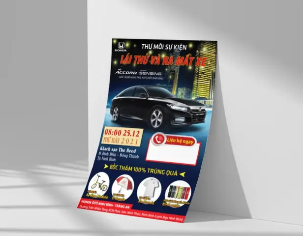 Các Loại Tờ Rơi Ô Tô Phổ Biến In Tại Hoa Long