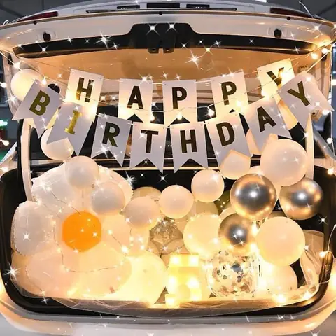 Trang Trí Sinh Nhật Trên Xe Ô Tô