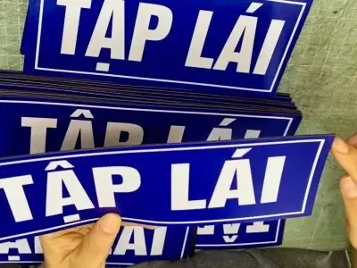 Cách Chọn Bảng Tập Lái Nam Châm Dẻo Dán Ô Tô, Xe Hơi