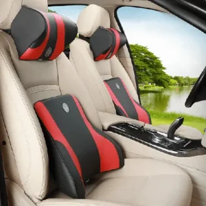 Gối Tựa Đầu Tựa Lưng Ô Tô Bằng Da