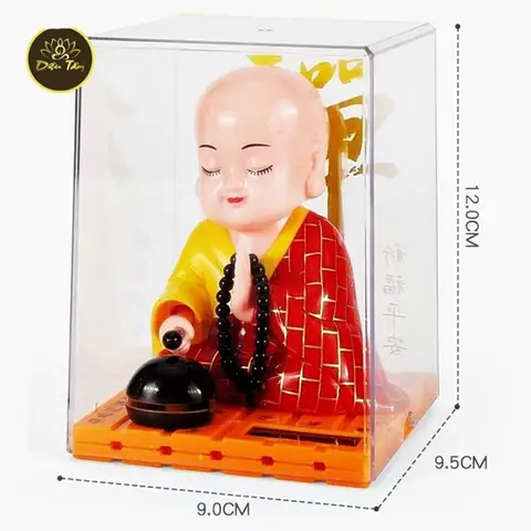 Tượng Phật Gõ Mõ Gật Đầu - Năng Lượng Mặt Trời