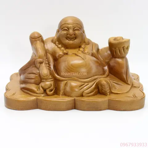 Tượng Di Lặc Gỗ Ngọc Am Thơm Ngát 15*9*9