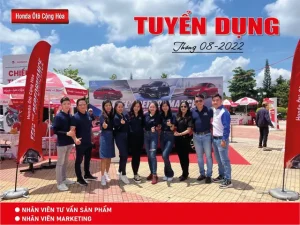 Honda Ôtô Cộng Hòa Tuyển Dụng Nhân Viên Tư Vấn Sản Phẩm & Nhân Viên Marketing | Tháng 08-2022