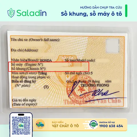 Trên Giấy Đăng Kí Xe Hoặc Giấy Đăng Kiểm.