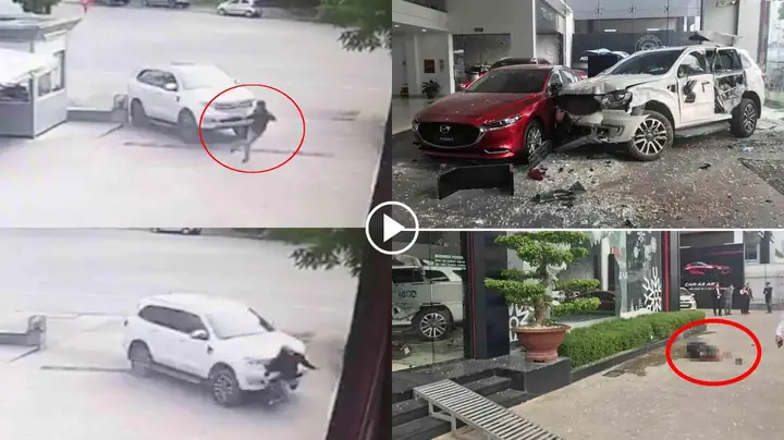 Camera An Ninh Đã Ghi Lại Vụ Tai Nạn Giao Thông Ở Showroom Ô Tô Mazda Tp.việt Trì (phú Thọ) Khiến 1 Người Tử Vong.