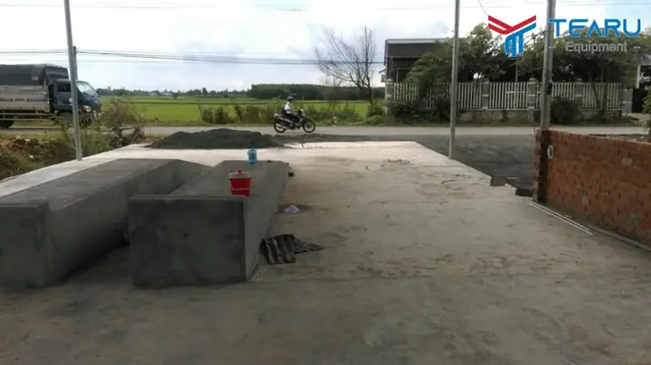 Kích Thước Cầu Nâng Bê Tông Rửa Xe Ô Tô Tiêu Chuẩn Khi Xây Dựng