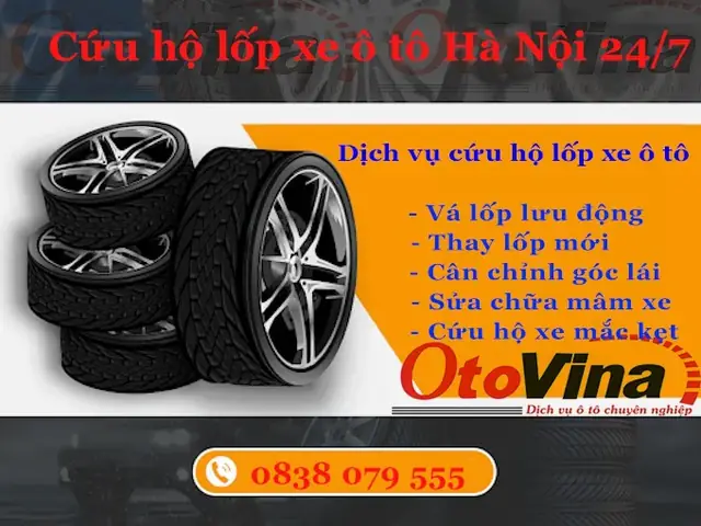Otovina.vn Cung Cấp Đa Dạng Các Dịch Vụ Cứu Hộ Lốp Xe Ô Tô Hà Nội: