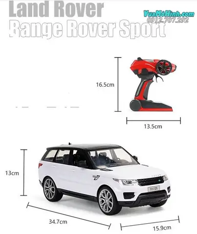Mô Hình Xe Range Rover Điều Khiển Từ Xa Có Những Thông Số Chi Tiết Sau: