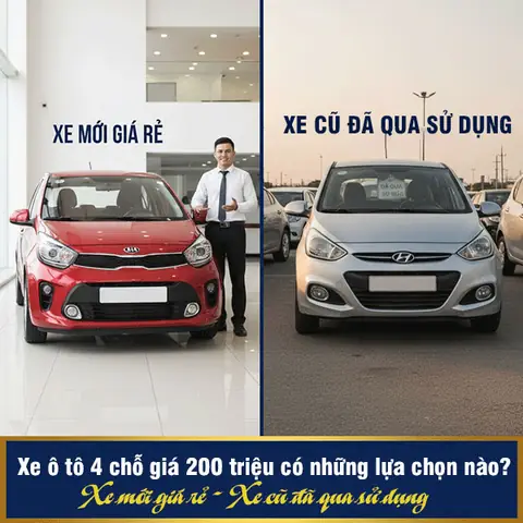 Xe Ô Tô 4 Chỗ Giá 200 Triệu Có Những Lựa Chọn Nào?