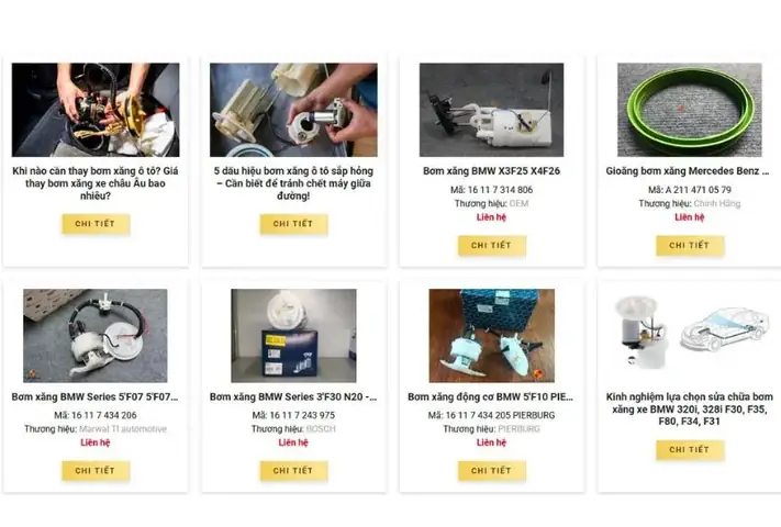 3️⃣ Giá Thay Bơm Xăng Ô Tô Bao Nhiêu?