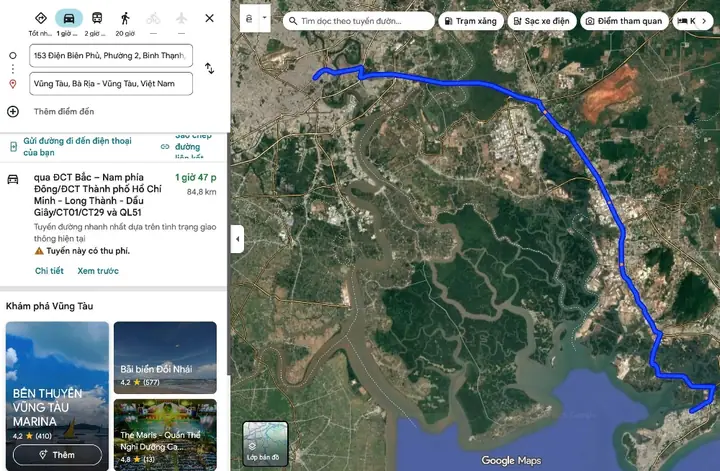 Cung Đường Sài Gòn – Quốc Lộ 1a – Quốc Lộ 51 – Vũng Tàu