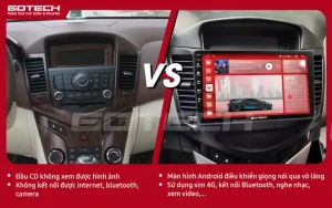 Các Vấn Đề Về Hệ Thống An Toàn, Giải Trí Trước Khi Lắp Màn Hình Ô Tô Gotech Cho Xe Chevrolet Cruze 2009-2015