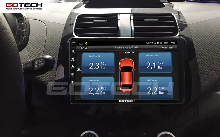 Hỗ Trợ Kết Nối Cảm Biến Áp Suất Lốp