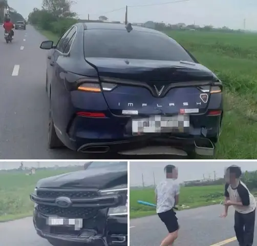 Tài Xế Ôtô Dùng Gậy Bóng Chày Giải Quyết Va Chạm Giao Thông - Ảnh 1.