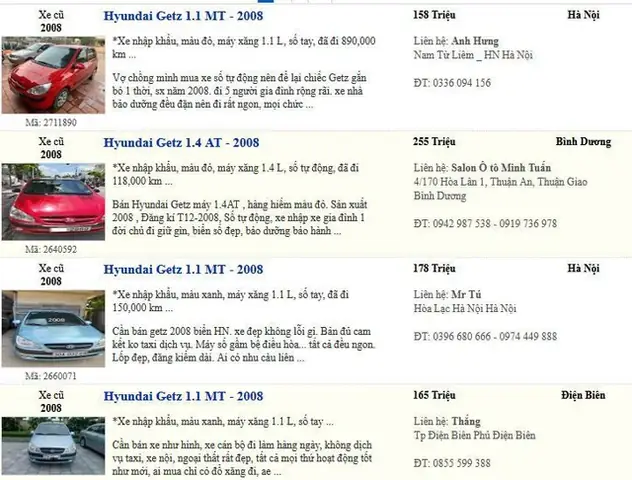 Vốn Đã Có Giá Mua Mới Khá Rẻ, Một Số Mẫu Xe Ô Tô Hyundai Cũ Có Giá Càng Siêu Rẻ Chỉ Từ 150-200 Triệu Đồng Phù Hợp Với Túi Tiền Của Nhiều Người.