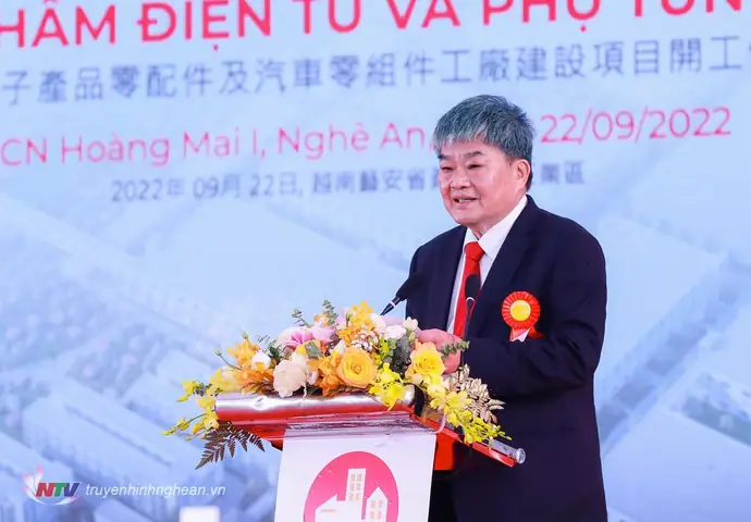 Ông Trịnh Lập Dục - Chủ Tịch Tập Đoàn Quốc Tế Ju Teng Phát Biểu Khai Mạc Buổi Lễ.