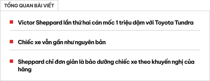Từng Cán Mốc 1 Triệu Km Và Được Thay Xe Miễn Phí, Chủ Bán Tải Toyota Một Lần Nữa Lặp Lại Lịch Sử, Xe Vẫn Gần Như 'zin'- Ảnh 1.