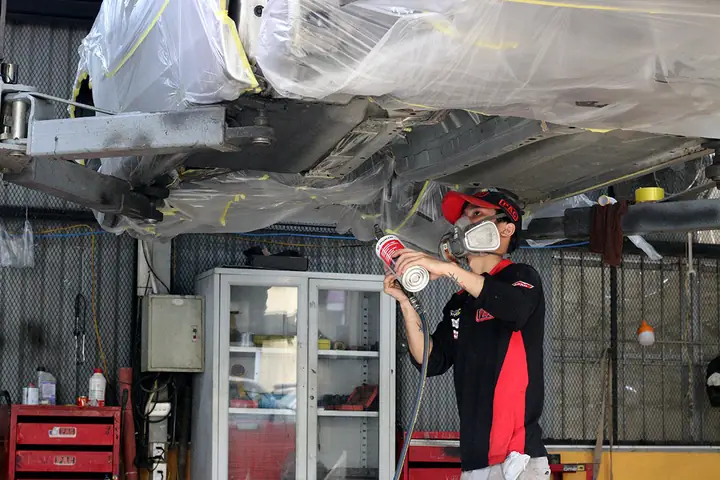 Quy Trình Sơn Phủ Gầm