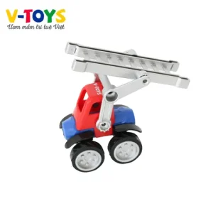 Chi Tiết Sản Phẩm Xe Cứu Hỏa Đồ Chơi Lắp Ghép Cho Trẻ Em Trên 3 Tuổi Trong Bộ Magnetic Blocks Car