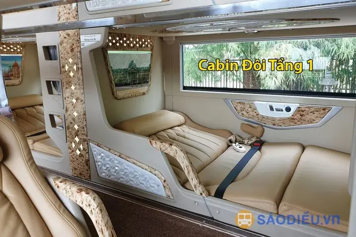 Xe Giường Cabin Vip, Cabin Đôi Đi Lào Cai