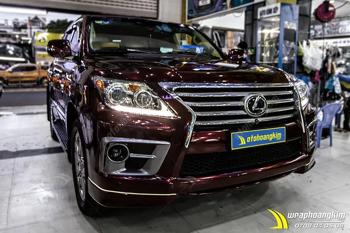 Dán Đổi Màu Candy Hoa Hồng Đen Lexus Lx570