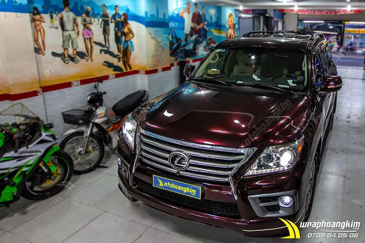 Dán Đổi Màu Candy Hoa Hồng Đen Lexus Lx570