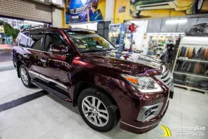Dán Đổi Màu Candy Hoa Hồng Đen Lexus Lx570