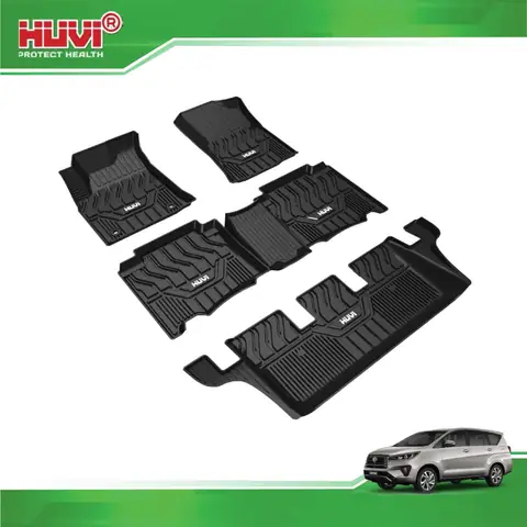 Thảm Lót Sàn Ô Tô Huvi Cho Xe Toyota Innova 3d (7 Chỗ) Năm 2016+