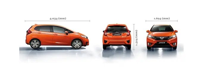 Thông Số Kỹ Thuật Honda Jazz 2020 Về Kích Thước Và Trọng Lượng