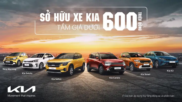 Lựa Chọn Xe Kia Tầm Giá Dưới 600 Triệu Dành Cho Khách Hàng Lần Đầu Mua Xe