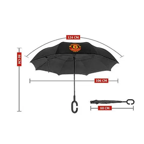 Ô Logo Manchester United, Dù Gấp Ngược Thông Minh, Tiện Lợi Mang Theo Khi Mưa Ô Golf 2 Tầng Chống Lật Vải Dù Chống Tia Uv