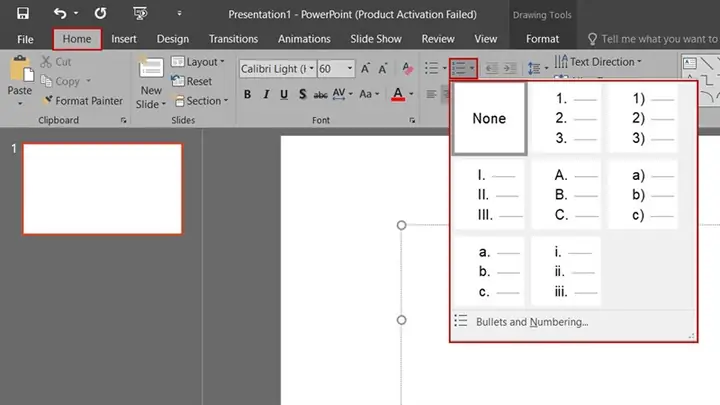 Đánh Số Và Chữ Cái Đầu Dòng