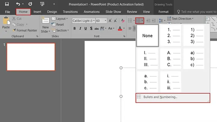 Đánh Số Và Chữ Cái Đầu Dòng