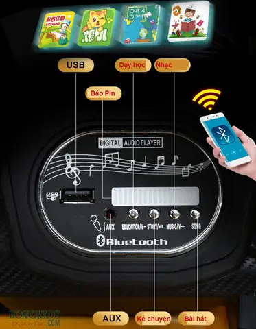 Mạch Nhạc Xe Ô Tô Điện Trẻ Em