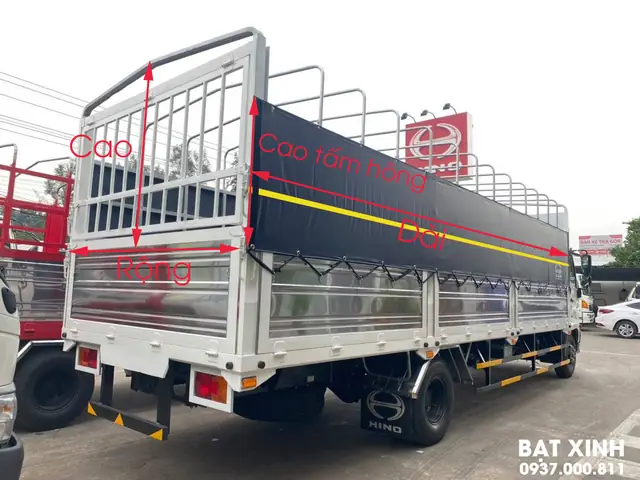 Hướng Dẫn Tự Đo Kích Thước Bạt 5 Mảnh Xe Tải.