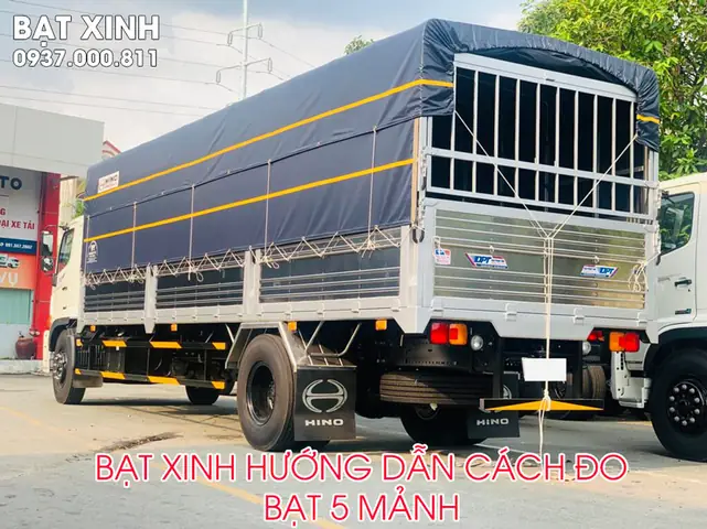 Hướng Dẫn Tự Đo Kích Thước Bạt 5 Mảnh Xe Tải.