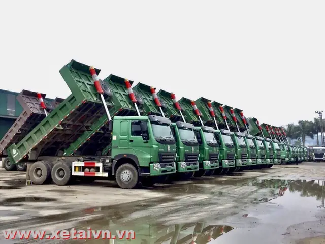 Giới Thiệu Xe Tải Ben Howo 3 Chân