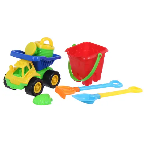 Bộ Đồ Chơi Xe Ô Tô Xúc Cát Biển 5152