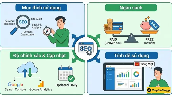 Tiêu Chí Lựa Chọn Phần Mềm Seo Phù Hợp