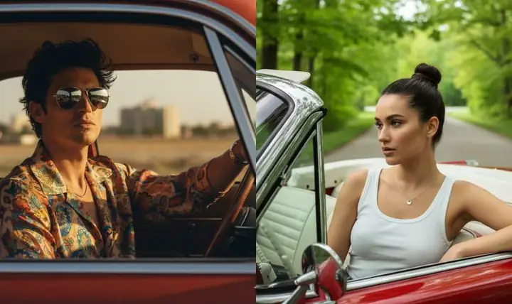 Câu Lệnh Ghép Ảnh Ngồi Trong Xe Hơi Cực Đẹp