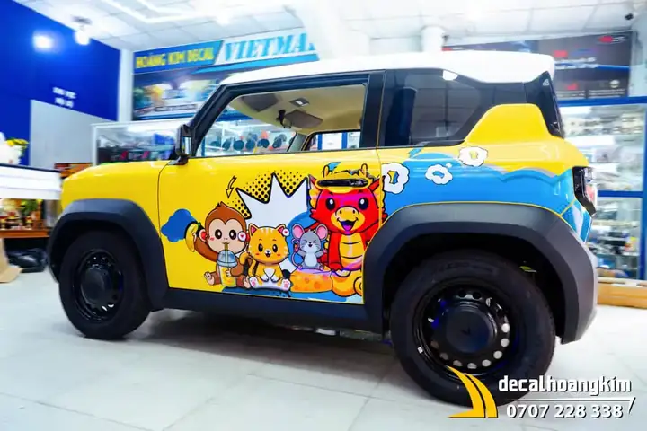 Tem Xe Vinfast Vf3 - Mẫu Hoạt Hình Vui Nhộn